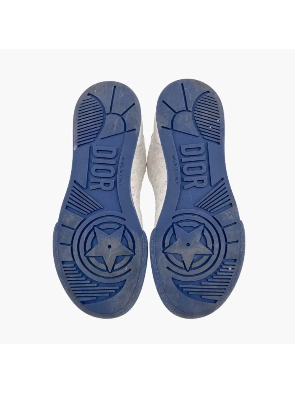 Christian Dior One Low Top Oblique Sneakers Size 36.5 US 6.5 White Leather Logo - Picture 12 of 14